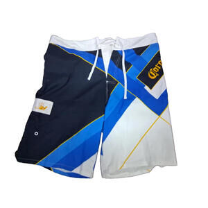 Rare Mens Corona Board Shorts Swim Trunks, Size XL Bermuda Tie Waist